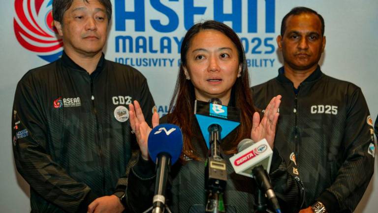 Youth and Sports Minister Hannah Yeoh speaking to the media at the Closing Ceremony of the ASEAN COE for Sports Coaching–Coach Developer Programme 2025 held at the hotel today. - BERNAMAPIX