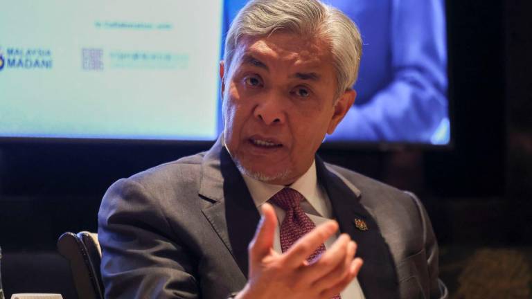 FILEfoto: Timbalan Perdana Menteri Datuk Seri Ahmad Zahid Hamidi. fotoBERNAMA