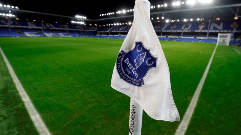 FILE PHOTO: Soccer Football - Premier League - Everton v Brighton &amp; Hove Albion - Goodison Park, Liverpool, Britain - January 3, 2023General view of a corner flag inside the stadium before the match - REUTERSPIX
