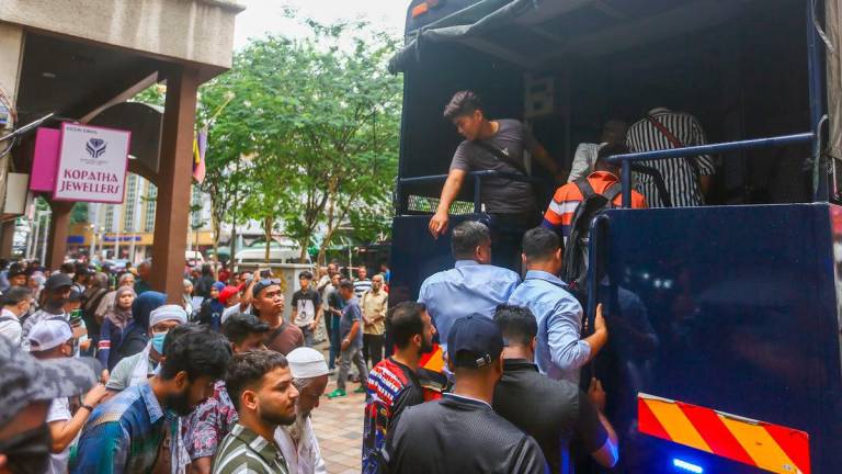 Basri said the operation was part of the department’s approach to educate the public to only hire approved foreign workers who possess valid work passes. – ADAM AMIR HAMZAH/THESUN