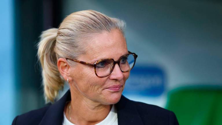 England manager Sarina Wiegman before the match - REUTERS