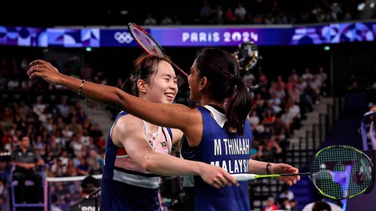 National women’s doubles pair, Pearly Tan-M. Thinaah - BERNAMApix