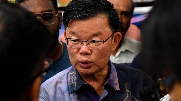 Chief Minister Chow Kon Yeow. Bernamapix