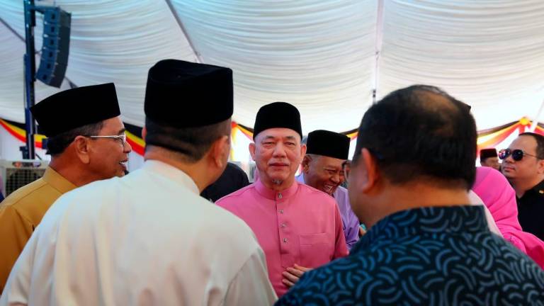 Datuk Seri Fadillah Yusof (tengah)/BERNAMAPix