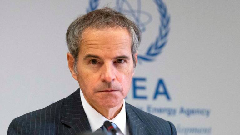 Director General of the International Atomic Energy Agency (IAEA) Rafael Grossi attends an extraordinary IAEA’s Board of Governors meeting at the agency’s headquarters in Vienna, Austria on June 23, 2025. (Photo by Joe Klamar / AFP)