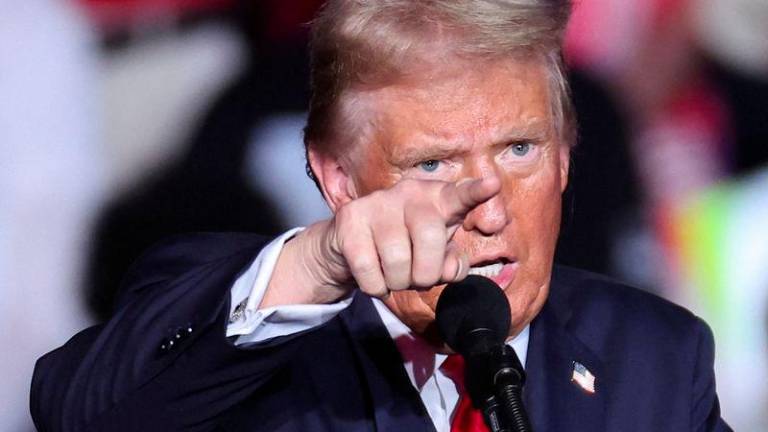 Republican presidential nominee and former U.S. President Donald Trump speaks during a rally, in Henderson, Nevada, U.S. October 31, 2024. - REUTERSPIX