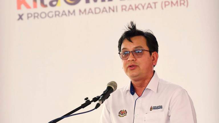 Timbalan Ketua Setiausaha (Komunikasi Strategik dan Industri Kreatif), Kementerian Komunikasi Nik Kamaruzaman Nik Husin berucap pada Karnival Kita MADANI X Program MADANI Rakyat Negeri Perak di Arena Square Taman Samudera hari ini.BERNAMApixs