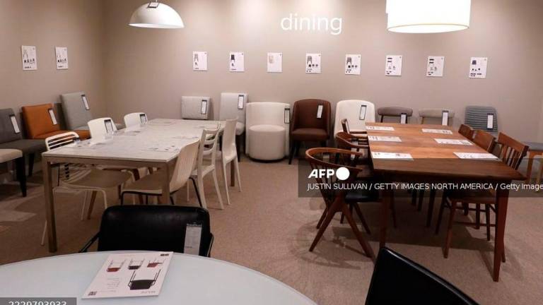 New furniture is displayed at a Room &amp; Board store on August 12, 2025 in San Francisco, California. According to a report by the Bureau of Labor Statistics, the overall Consumer Price Index, excluding energy and food costs, rose by 2.7 percent, holding steady from the previous month. - Getty Images via AFP