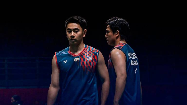 World number one men’s doubles pair, Goh Sze Fei and Nur Izzuddin Rumsani - BERNAMApix
