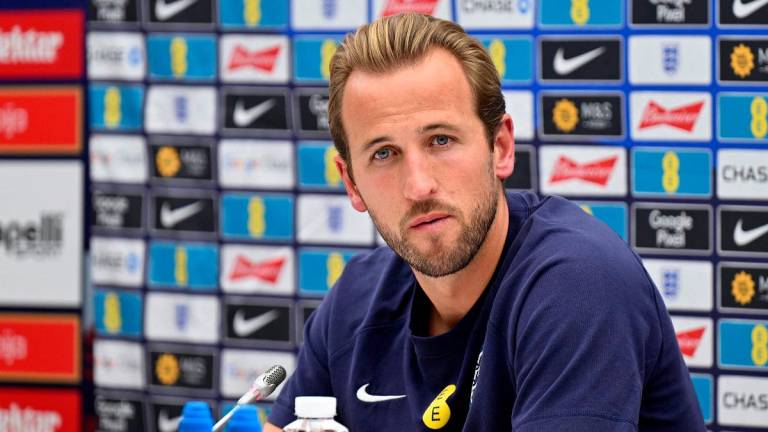 England’s forward #09 Harry Kane. - OLIVER BUNIC / AFP