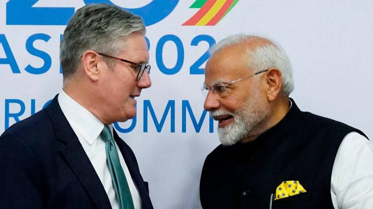 Britain’s Prime Minister Sir Keir Starmer attends a bilateral meeting with India’s Prime Minister Narendra Modi on the sidelines of the G20 summit at the Museum of Modern Art in Rio de Janeiro, Brazil. - Stefan Rousseau/Pool via REUTERS/File Photo