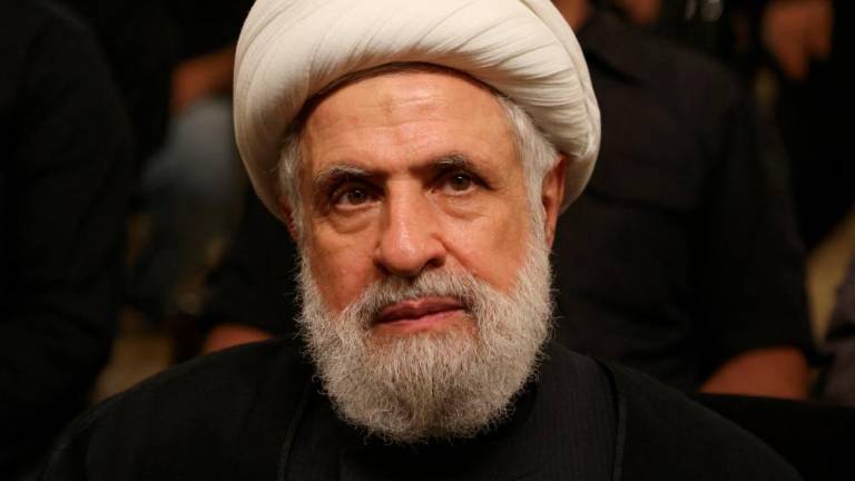 Lebanon’s Hezbollah deputy leader Sheikh Naim Qassem - REUTERSpix