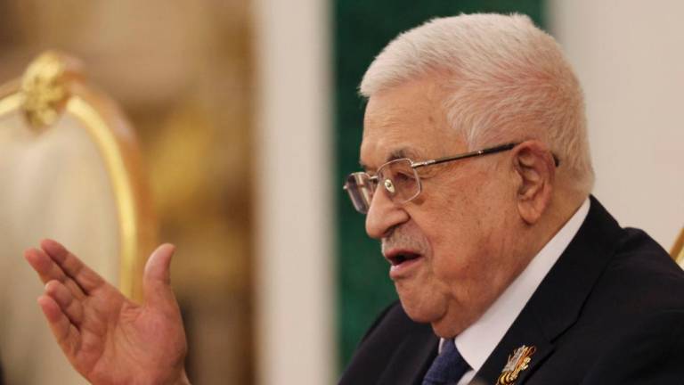 Palestinian Authority President Mahmud Abbas. (Photo by YURI KOCHETKOV / POOL / AFP)