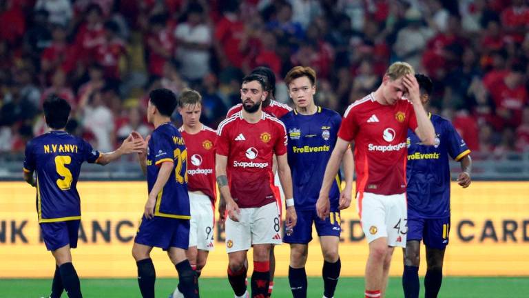 Manchester United’s Bruno Fernandes after the match REUTERSpix