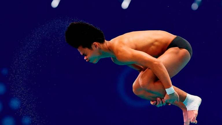 Malaysian diver Elvis Priestly Clement. - REUTERS