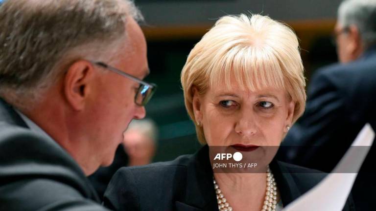 Irish Minister for Business, Enterprise &amp; Innovation Heather Humphreys - (Photo by JOHN THYS / AFP)