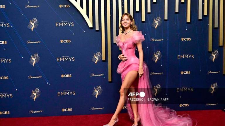 Thai actress singer Lalisa Manoban arrives for the 77th Primetime Emmy Awards at the Peacock Theatre at LA Live in Los Angeles on September 14, 2025. (Photo by Frederic J. BROWN / AFP) /