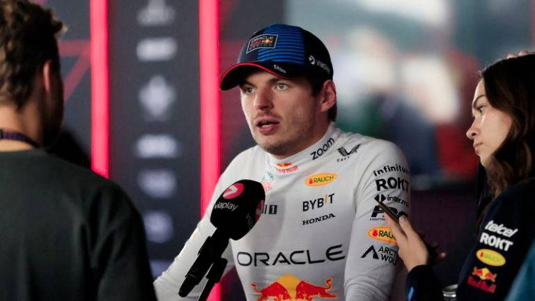 Formula One F1 - Mexico City Grand Prix - Autodromo Hermanos Rodriguez, Mexico City, Mexico - October 27, 2024Red Bull's Max Verstappen talks to press after the race - REUTERSPIX