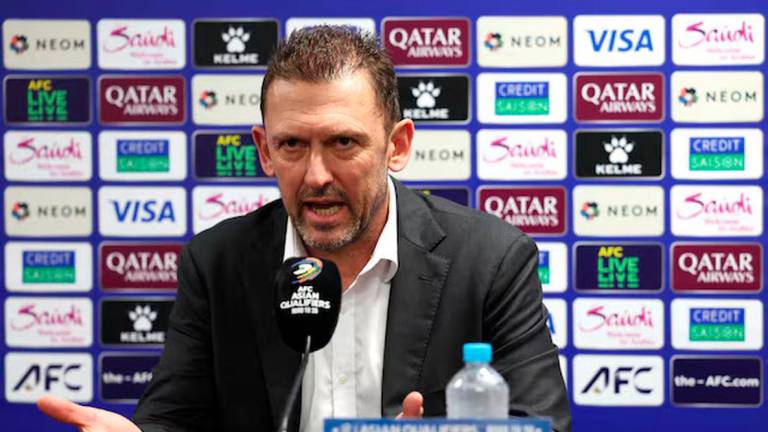 Australia’s Tony Popovic during the press conference after the match REUTERS/Hollie Adams/File photo