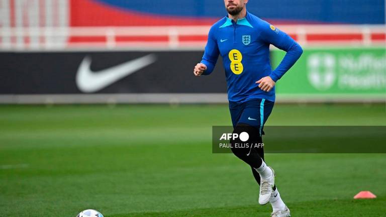 England midfielder, Jordan Henderson. - Paul ELLIS / AFP