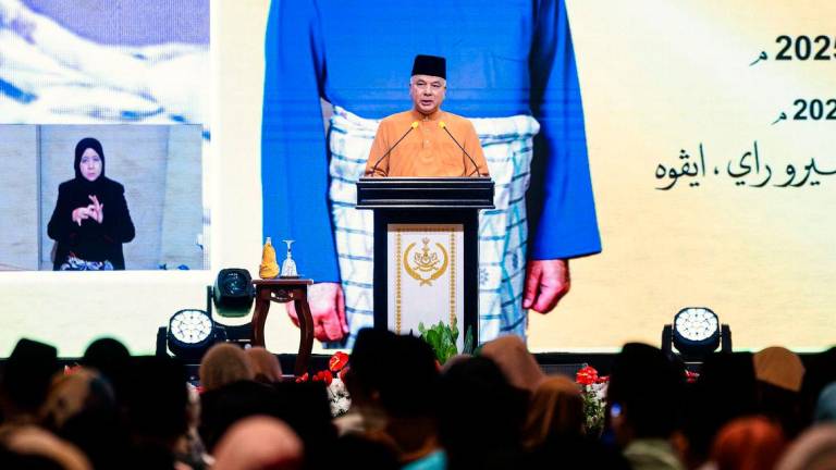 Sultan of Perak Sultan Nazrin Shah. Bernamapix
