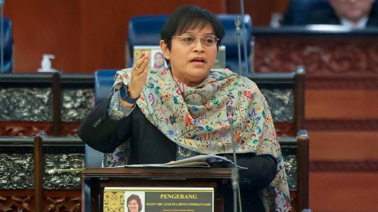 Minister in the Prime Minister’s Department (Law and Institutional Reform) Datuk Seri Azalina Othman Said. - BERNAMA