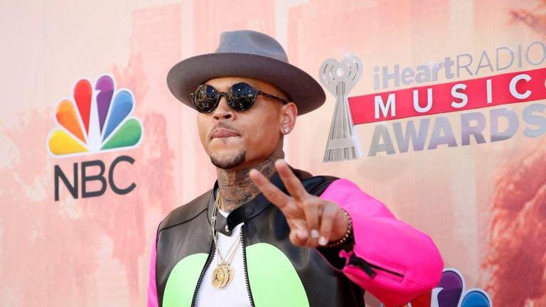 Singer Chris Brown poses at the 2015 iHeartRadio Music Awards in Los Angeles, California, March 29, 2015. REUTERSpix