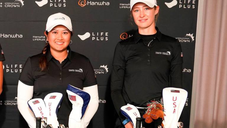 Lilia Vu (left) and Nelly Korda