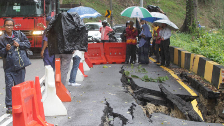 Guillemard Reservoir unaffected after partial collapse of Jalan Lembah Permai