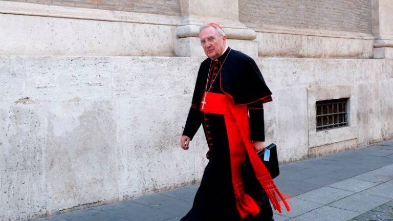 Cardinal Arthur Roche arrives for a general congregation meeting ahead of the conclave to elect the next pope, as seen from Rome, Italy, May 6, 2025. REUTERSpix