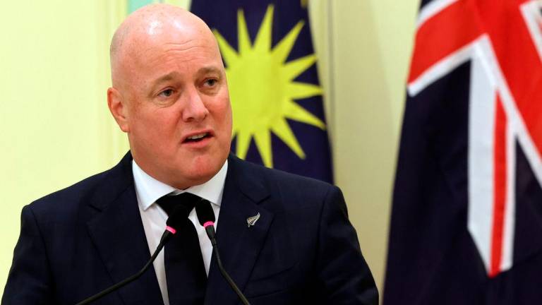 New Zealand Prime Minister Christopher Luxon. Bernamapix