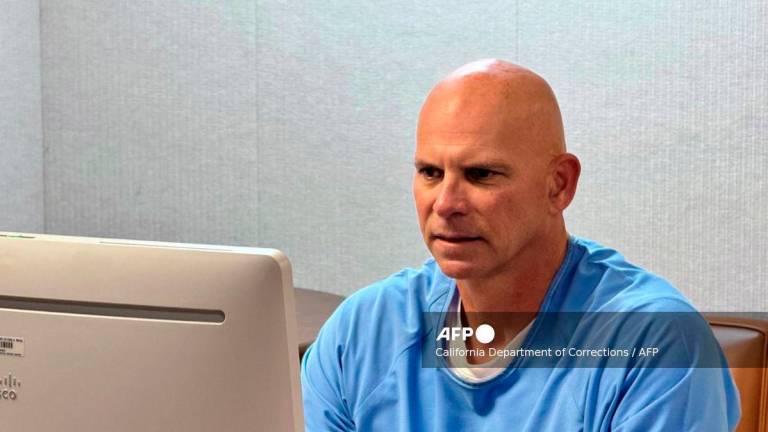 In this handout photo released by the California Department of Corrections, Lyle Menendez appears before the parole board via teleconference on August 22, 2025, at the Richard J. Donovan Correctional Facility in San Diego, California. - AFP PHOTO / HANDOUT / CALIFORNIA DEPARTMENT OF CORRECTIONS