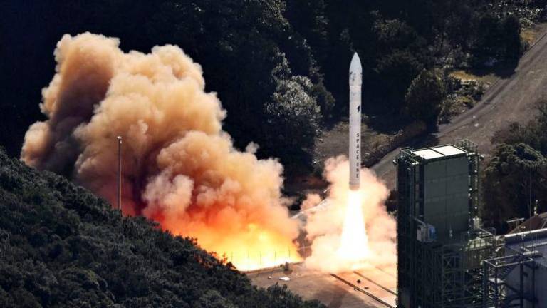 Japan's Space One's small, solid-fueled Kairos rocket lifts off at Space One's launching pad on the tip of Kii peninsula in Kushimoto town, Wakayama prefecture, Japan December 18, 2024, in this photo taken by Kyodo.- REUTERSPIX