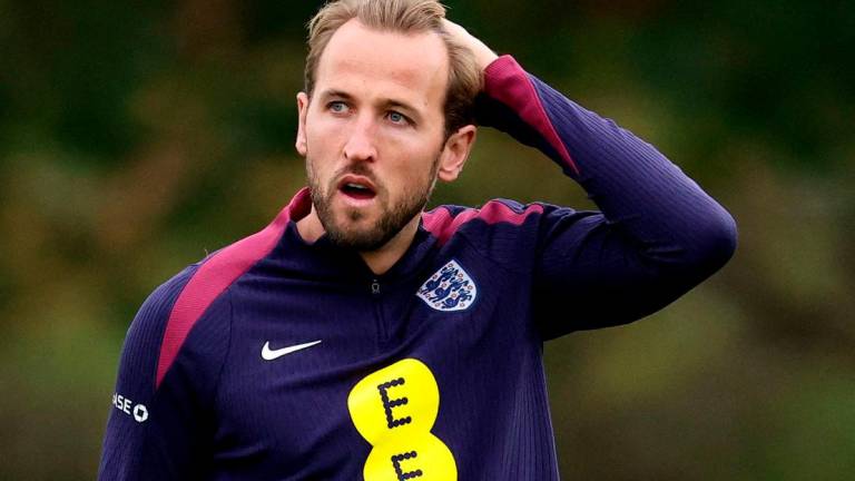 England’s Harry Kane during training. Action Images via Reuters