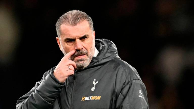 Tottenham Hotspur manager Ange Postecoglou looks dejected after the match REUTERS/Dylan Martinez/File Photo