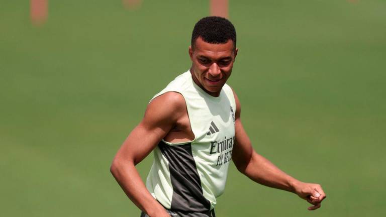 Football - FIFA Club World Cup - Real Madrid Training - Gardens North Country District Park, Palm Beach Gardens, Florida, U.S. - June 30, 2025Real Madrid's Kylian Mbappe during training - REUTERSPIX