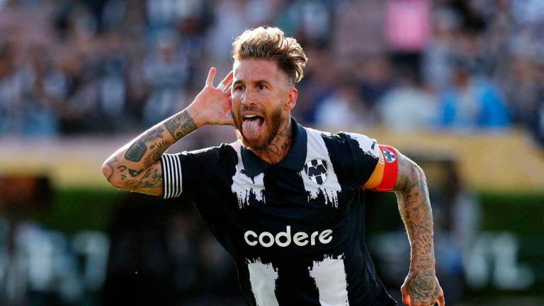 Monterrey’s Sergio Ramos celebrates scoring their first goal IMAGN IMAGES via REUTERSpix