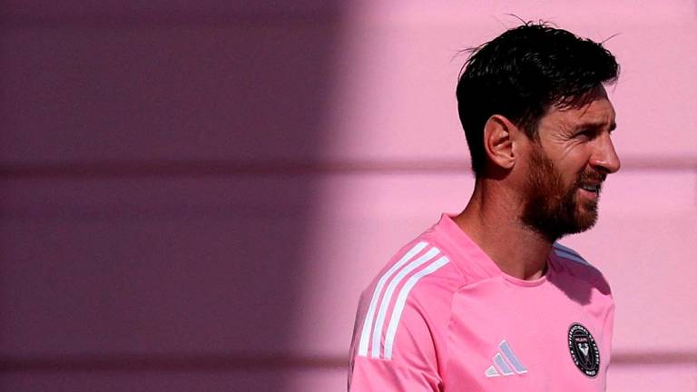 Inter Miami’s Lionel Messi during training REUTERSpix