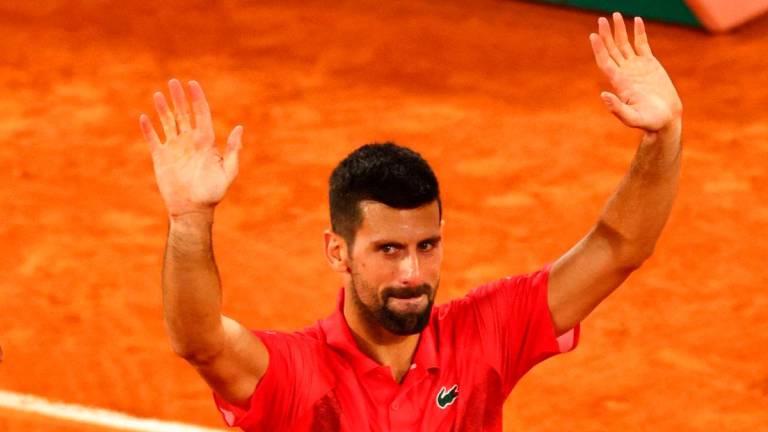 Serbia’s Novak Djokovic reacts after his semi final match against Italy’s Jannik Sinner REUTERS