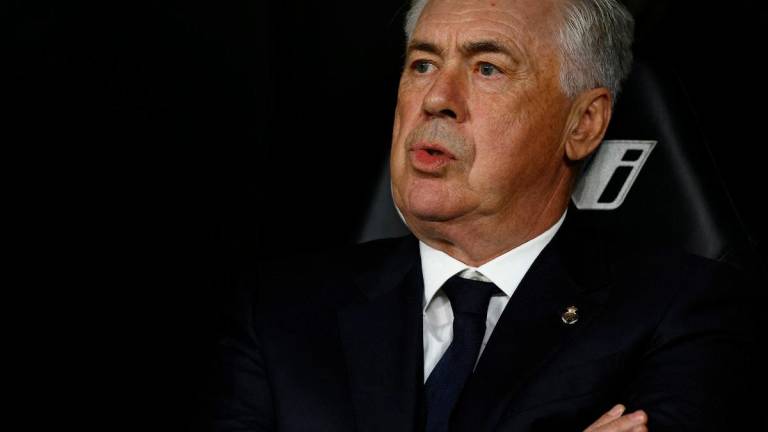 Real Madrid coach Carlo Ancelotti before the match. REUTERSpix