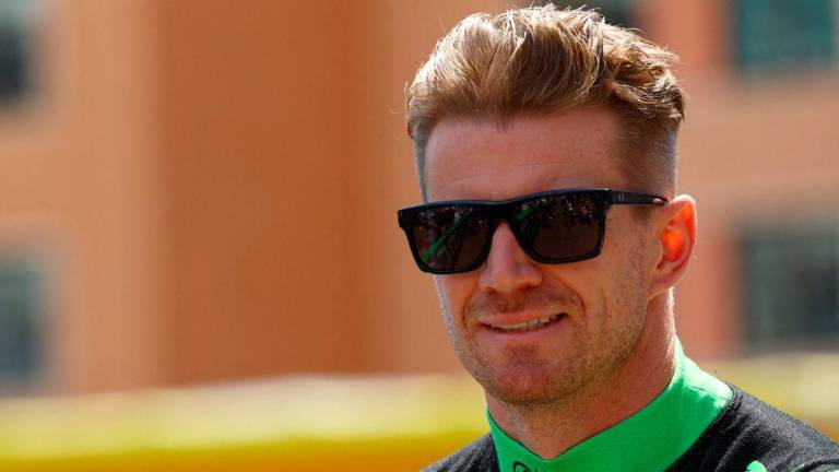 Sauber’s Nico Hulkenberg ahead of practice REUTERSpix