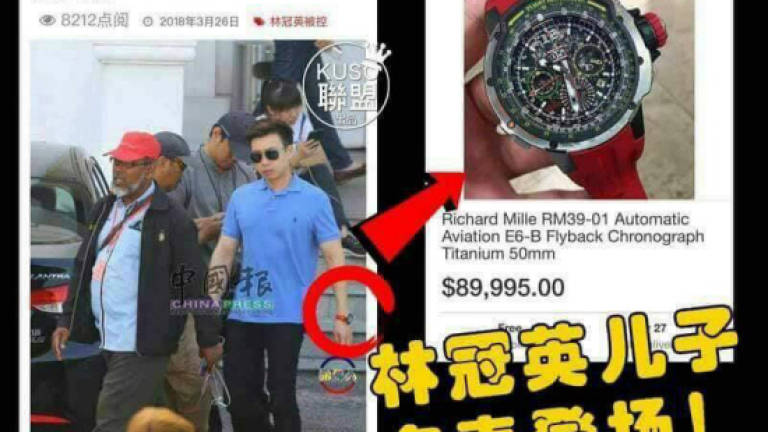 I don’t own RM348,950 watch, says Guan Eng’s son