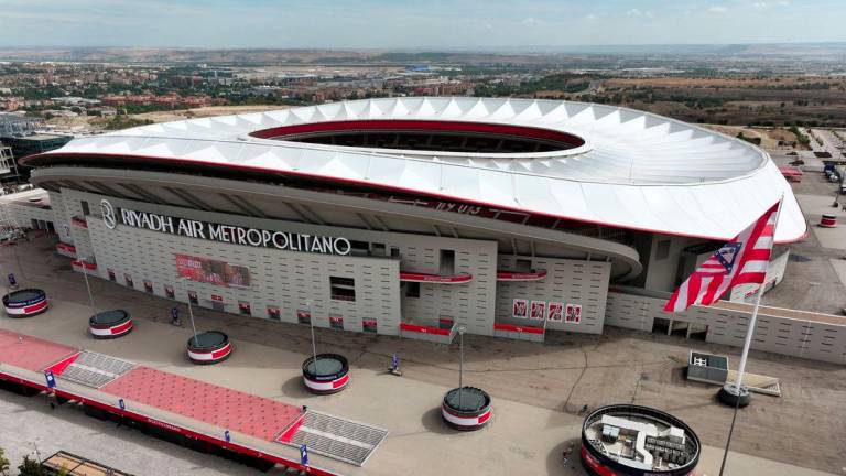 Drone view of Riyadh Air Metropolitano stadium in Madrid, Spain, September 8, 2025. - REUTERSPIX