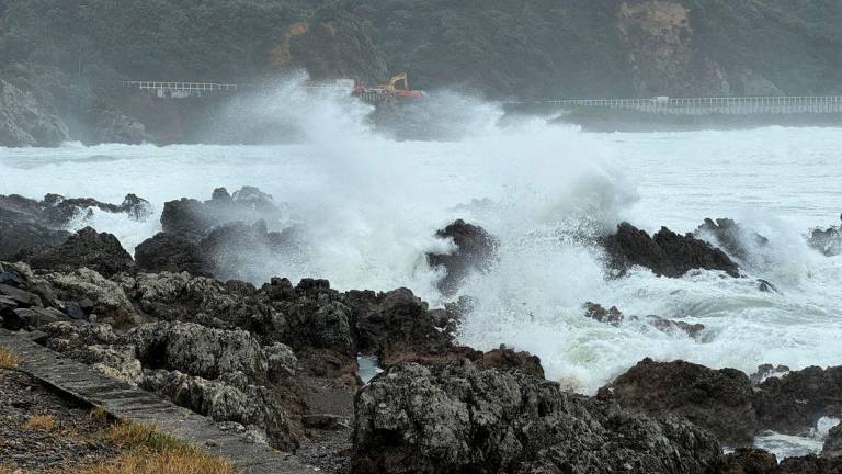 Strong winds hit the south coast in Wellington, New Zealand May 1, 2025. - REUTERSPIX