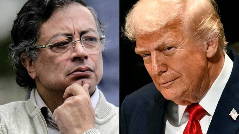 This combination of pictures created on September 29, 2025 shows Colombia’s President Gustavo Petro (L) and US President Donald Trump. - AFPpix