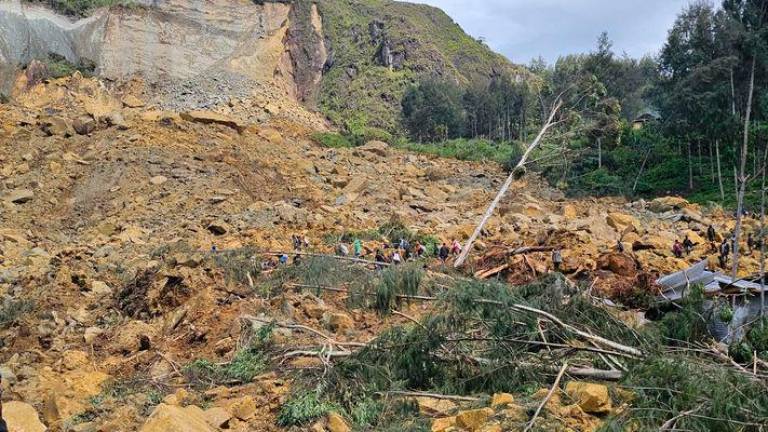 View of the damage after a landslide in Maip Mulitaka, Enga province, Papua New Guinea - REUTERSpix