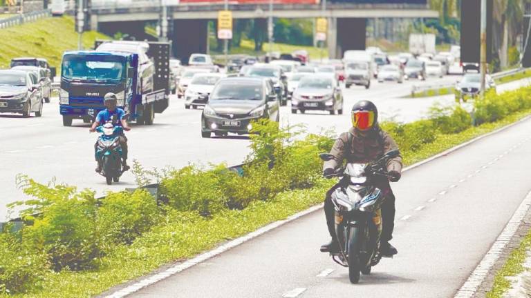 Muhammad Zaly said one key initiative is the expansion of dedicated motorcycle lanes on state and federal roads to separate from larger vehicles, minimising the risks of air drift and collisions. – ADAM AMIR HAMZAH/ THESUN