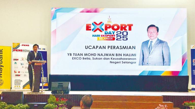 Mohd Najwan speaking at the launch of Selangor Export Day 2025 today.