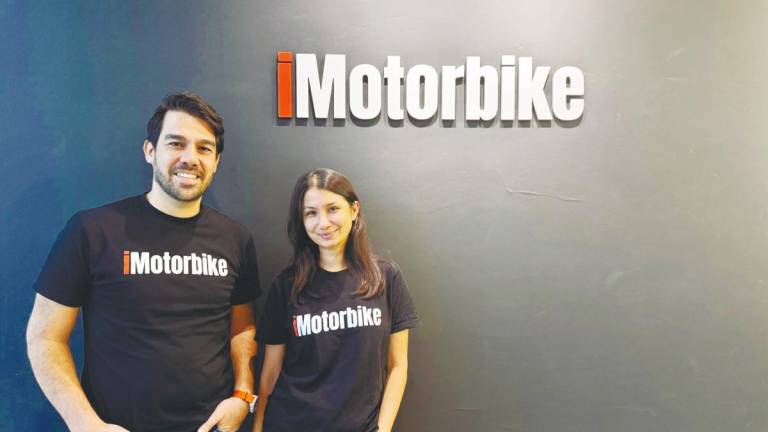 Carmo (left) and Sharmeen Looi, chief marketing officer and co-founder of iMotorbike.