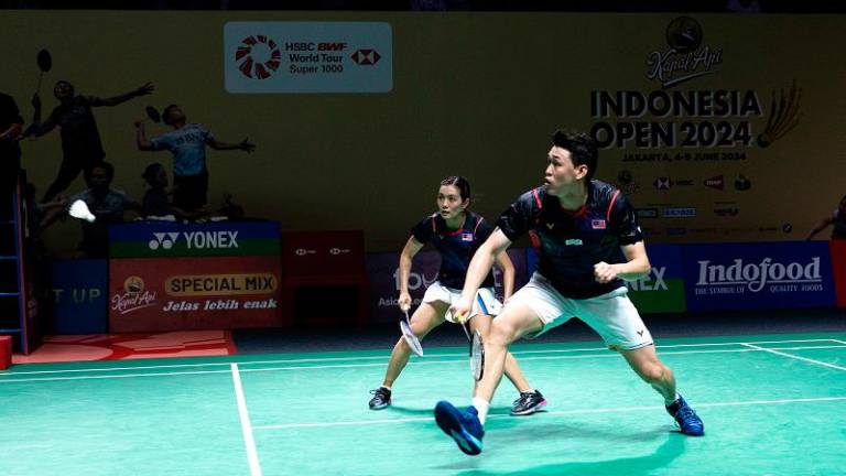 Malaysian professional mixed doubles pair, Tan Kian Meng-Lai Pei Jing. - BERNAMApix